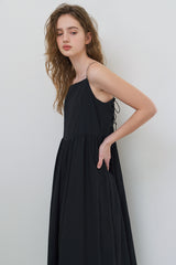 Summer tie dress_black