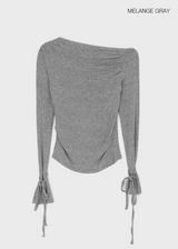 [MADE] Bindiggle Uncut Shirring Long Sleeve T-Shirt