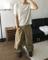 ソフクロップワッフル半袖Tシャツ