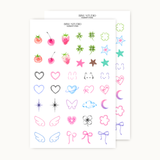 Artist QWERTY 02 [2ea] _Tattoo sticker