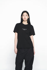 25SS ベーシックロゴウーマンショートスリーブTシャツ ブラック