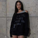 ROSARY NOIRER SWEATSHIRT (BLACK) F25ZB016