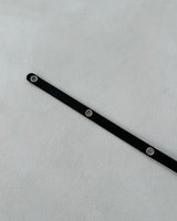 ツーストリングパンチングアイレットクロスレイヤードベルト