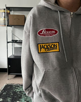 DP Benz patch hood zip-up (2C)