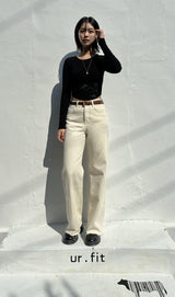 LIN BLANC COLOR DENIM PANTS code 18300