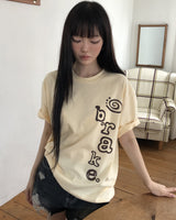 ベリルレタリングショートスリーブTシャツ