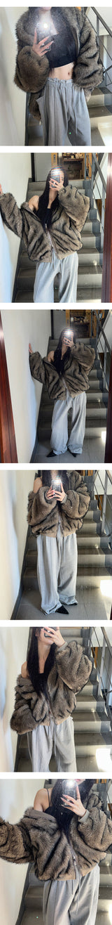 [Unisex] Fur 2way hood jumper(4color)