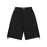 CROSS POCKET BERMUDA PANTS (BLACK) F25ZD975