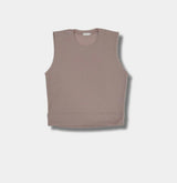 [S/S] Air knit crop sleeveless(5color)