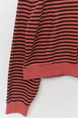 Peter Pigment Striped Zip Hoodie