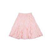 Wave Crinkled Gored Skirt (pink)
