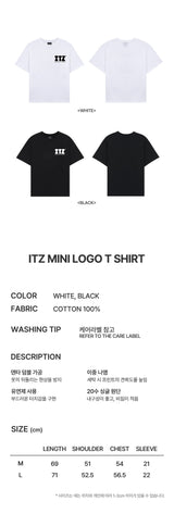 ITZ MINI LOGO T SHIRT - BLACK