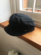 Linen newsboy cap