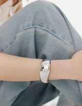 26SS★ Champagne Full Moon (W) Wide Chunky Bangle