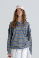 Cozit stripe knit_gray