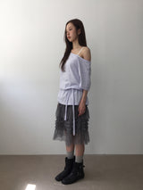 Verde chiffon skirt (3color)