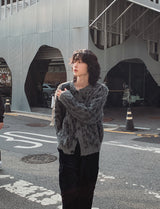 Referred Wool Round Cardigan