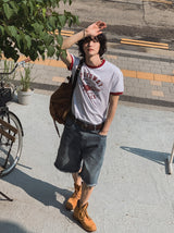 スピーディープリント リンガー 半袖Tシャツ