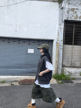Leo Pigment Hooded Two-Way Vest