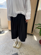 ラップ スカート ＋ プリーツ パンツ