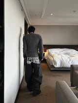 Warner Stone Print Denim Pants 2C