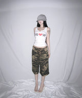 camo lace up bermuda pt (2colors)