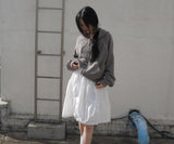 waffle hood zip-up