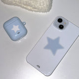 [made] bebe star skyblue phone case (hard)