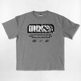 NUSL グランジロゴオーバーフィットピグメントTシャツ - 5COLOR