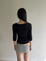 Soft Slim Tee(BK)