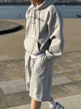 Half terry bermuda pants