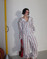 I Love Hooded Zip-Up & Jogger Pants Two Piece Set