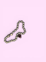 "Q"DARK PEACH CRUSH(custom necklace)カスタムネックレス*金属アレルギー対応
