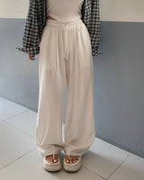 [MADE] Texture, Linen Pintack Wide Pants