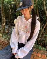 Sufi USA Star Patch Long Sleeve Hooded T-shir