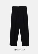 [4SEASON]ベーシックセミワイドスラックス(6color)