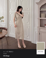 【MADE】Pintuck long dress