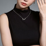 Drop Half Moon Necklace