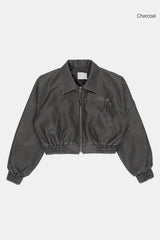 Pilot vintage leather flight jumper