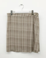 Roman check layered skirt (2color)