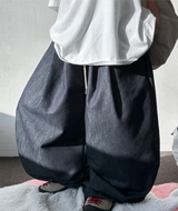 DURABLE DENIM VER❤‍🔥 ツープリーツバルーンコットンパン🖤 - 2 COLORS