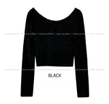 Angie basic off-shoulder long sleeves