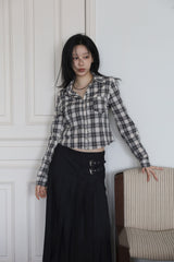 Hazel Check Crop Shirt