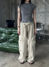 Pigment washing crop t-shirts(4color)