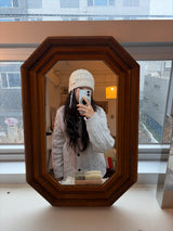 Fluffy Clover Beanie-Cream