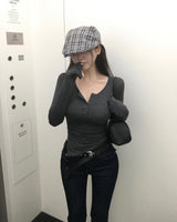 [MADE] TAS Side Slit Long Sleeve Top