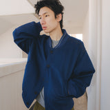 Wool blouson jacket / Deep blue