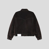 Winter Velvet Denim Western Jacket (2color)
