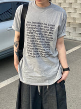 スクエアフレームレタリング半袖Tシャツ 3C