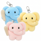 [MADE] fluffy elephant trio <cotton candy pink>